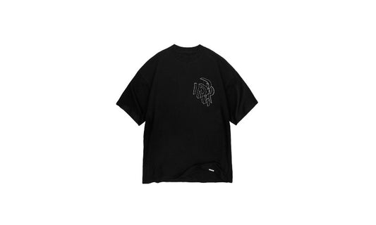REPRESENT - INITIAL ASSEMBLY OUTLINE T-SHIRT - BLACK