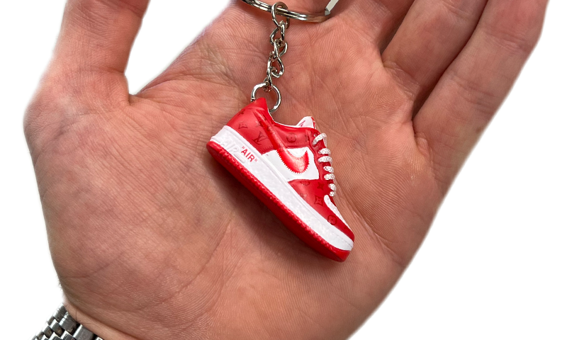 Keychain Air Force 1 Louis Vuitton Red