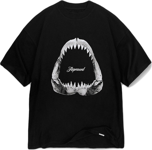 REPRESENT - SHARK JAWS T-SHIRT - BLACK