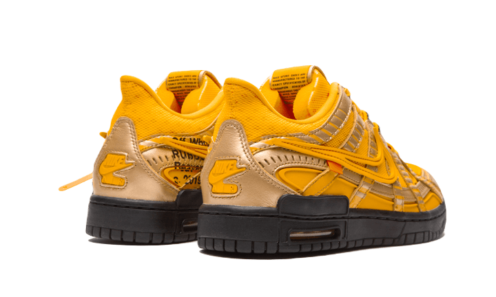 Nike Air Rubber Dunk Off-White University Gold - The Sneaker Doctor